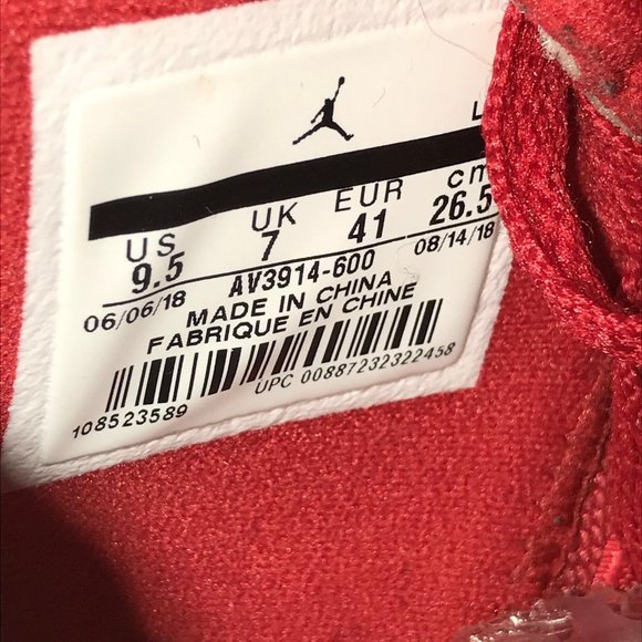 AV3914-600 Air Jordan 4 Retro NRG 'Singles Day' Red EUC Womens Size 9.5 Mens 8 - Picture 10 of 10